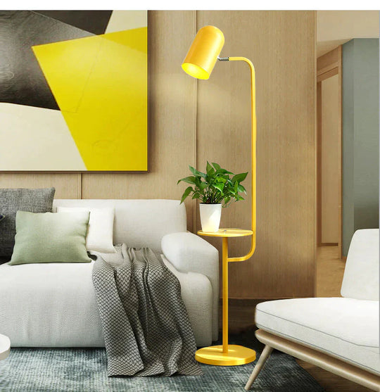 Macarone Living Room Tea Table Floor Lamp Creative Bedroom Study Office Personalized Color Plant