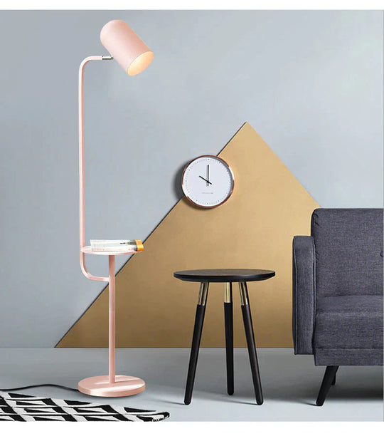 Macarone Living Room Tea Table Floor Lamp Creative Bedroom Study Office Personalized Color Plant