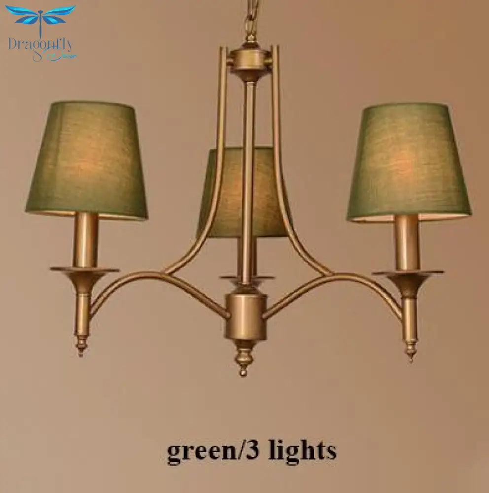 Metal Bronze Chandelier 6/8 Heads For Living Room Pendant Lighting