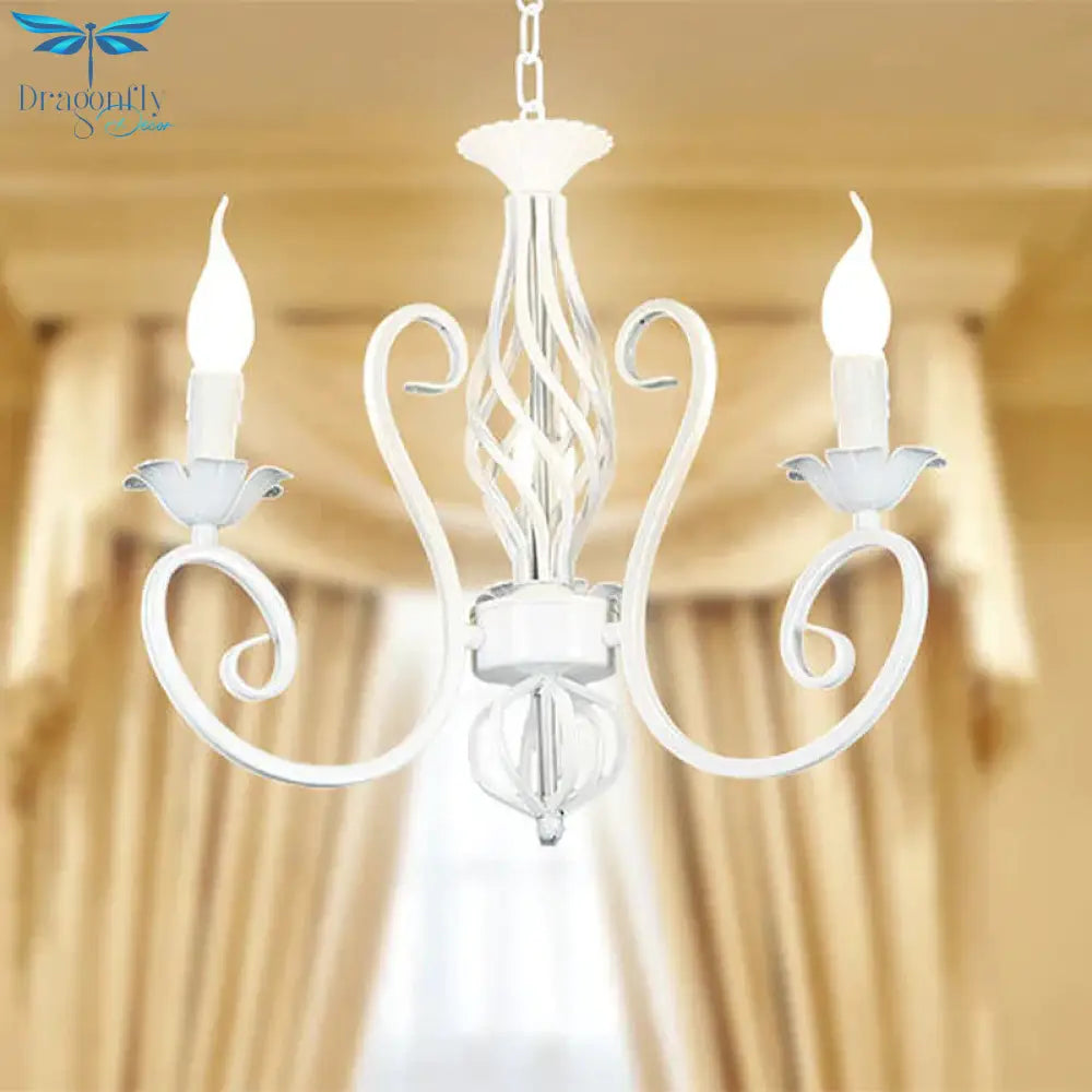 Metal Sputnik Chandelier Lighting Traditional 3/5/6 Lights Living Room Hanging Ceiling Lamp In
