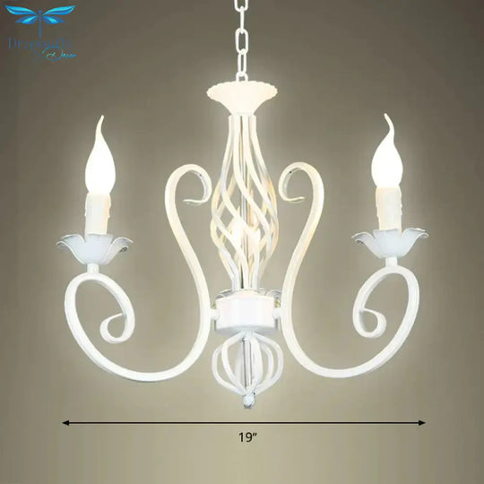 Metal Sputnik Chandelier Lighting Traditional 3/5/6 Lights Living Room Hanging Ceiling Lamp In