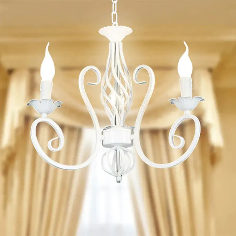 Metal Sputnik Chandelier Lighting Traditional 3/5/6 Lights Living Room Hanging Ceiling Lamp In