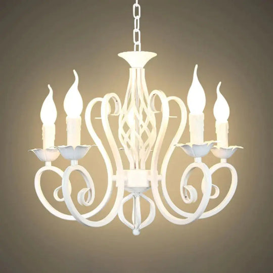 Metal Sputnik Chandelier Lighting Traditional 3/5/6 Lights Living Room Hanging Ceiling Lamp In