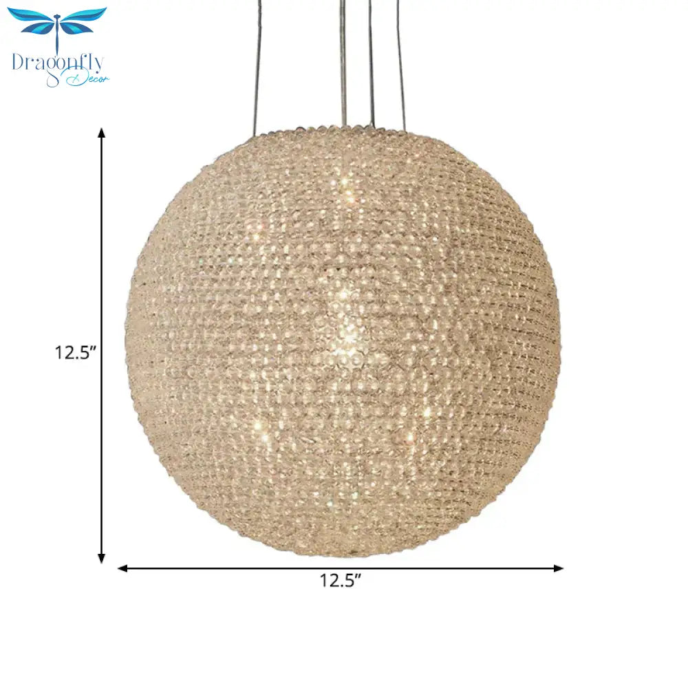 Metal White Chandelier Pendant Light Globe 2 Lights Minimalism Drop Lamp For Bedroom