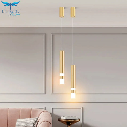 Modern Brass Hanging Pendant Lights For Bedroom Dining Room Kitchen Restaurant Lighting