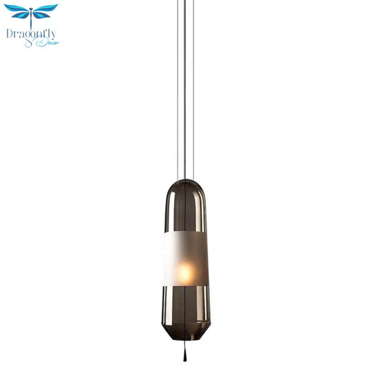Modern Glass Pendant Light Fixture - Stylish Hanging For Bedroom