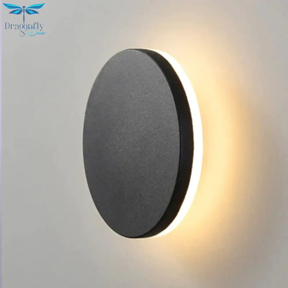 Modern Ip65 Waterproof Outdoor Led Wall Lamp Aluminum Round Squar Light Garden Porch Sconce 96V