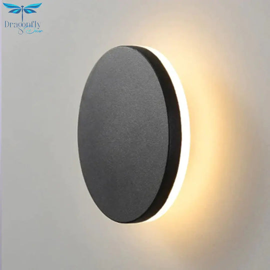Modern Ip65 Waterproof Outdoor Led Wall Lamp Aluminum Round Squar Light Garden Porch Sconce 96V