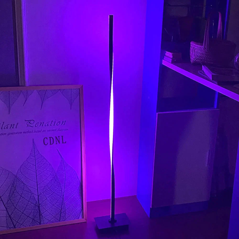 Modern Led Rgb Floor Lights Lighting Living Room Bedroom Decor Lamp Bedside Standing Nordic Indoor