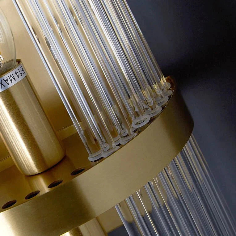 Modern Light Luxury Living Room Background Copper Wall Lamp Lamps