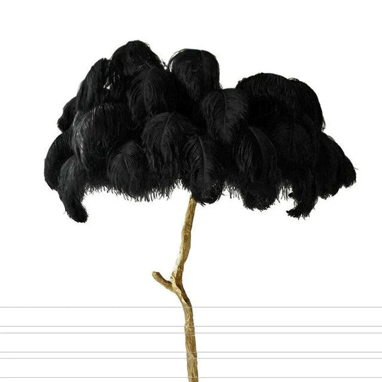 Modern Luxury Feather Floor Lamp Living Room Decoration Light Stand Light Decorative Standing Indoor