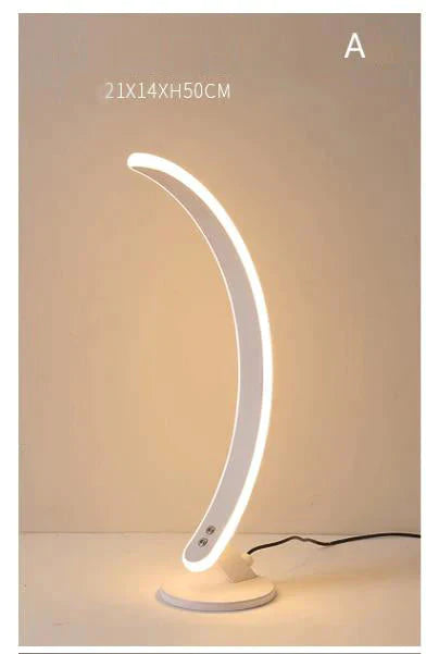 Modern Minimalist Creative Personality Brown White Led Floor Lamp Stand Living Room Bedroom Study