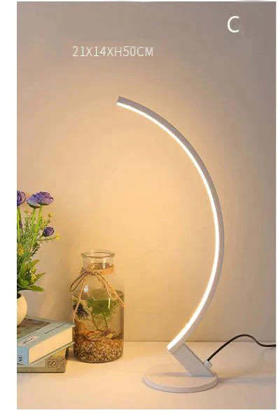 Modern Minimalist Creative Personality Brown White Led Floor Lamp Stand Living Room Bedroom Study