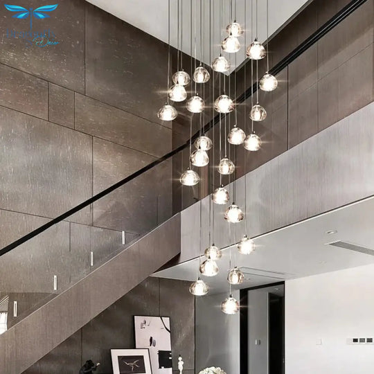 Nebular - Modern K9 Crystal Led Meteor Chandelier