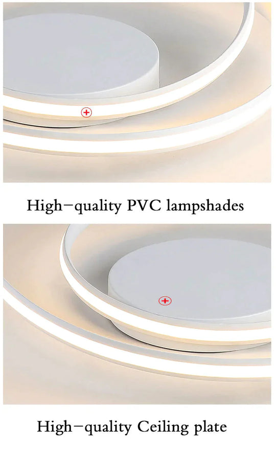 New Modern Ceiling Light For Living Room Bedroom Dining White&amp;Black Aluminum Alloy Lamp Fixtures
