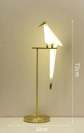 Nordic Bird Floor Lamp Creative Acrylic Thousand Paper Cranes Lamps For Living Room Bedroom Home
