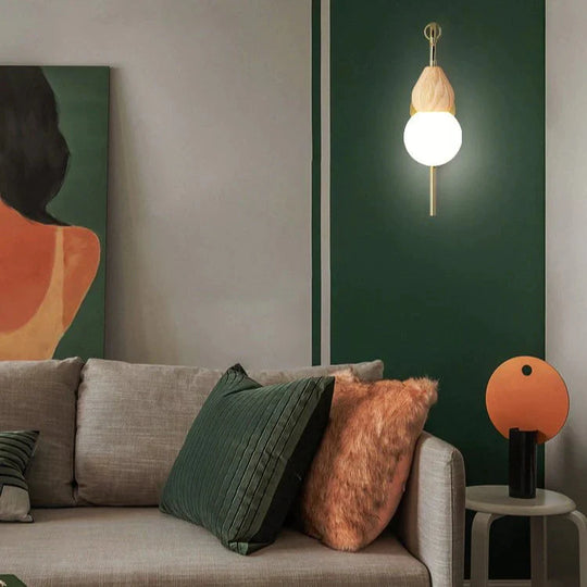 Nordic Corridor Bedside Lamp Copper Wall Lamps