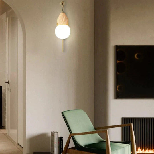 Nordic Corridor Bedside Lamp Copper Wall Lamps