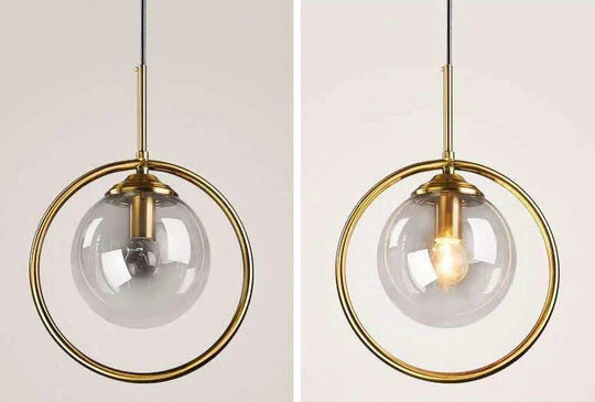 Nordic Creative Minimalist Bar Study Bedroom Bedside Magic Bean Lamp Glass Chandelier Pendant