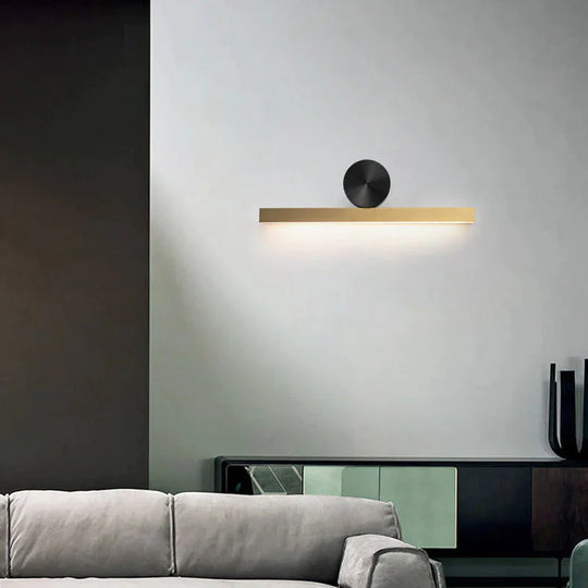 Nordic Luxury Simple Creative Modern Background Wall Corridor Copper Lamp Lamps