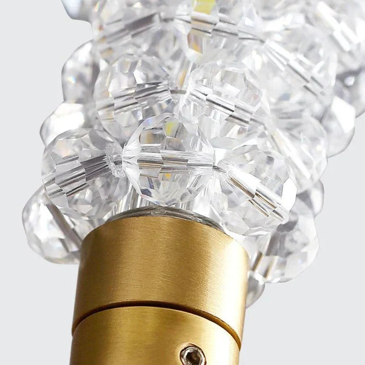 Nordic Luxury Wall Lamp Crystal Copper Lamps