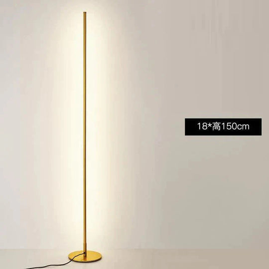 Nordic Minimalist Led Floor Lamps Creative Stand For Living Room Led Black Metal Luminaria Standing