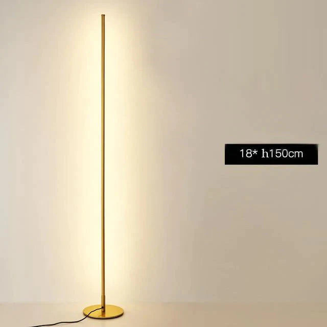 Nordic Minimalist Led Floor Lamps Creative Stand For Living Room Led Black Metal Luminaria Standing