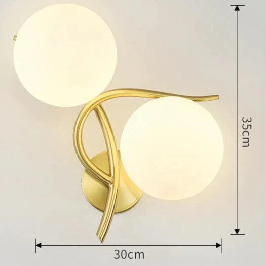 Nordic Minimalist Modern Living Room Corridor Bedroom Full Copper Wall Lamp Right Lamps
