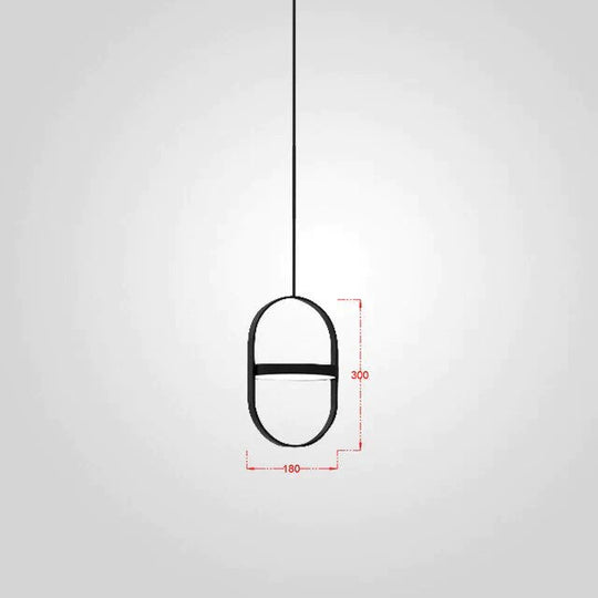 Nordic Modern Geometry Simple Rotary Pendant Lights Designer Luminarias Circular Hanging Lamp Bar