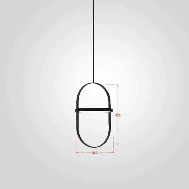 Nordic Modern Geometry Simple Rotary Pendant Lights Designer Luminarias Circular Hanging Lamp Bar