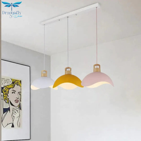 Nordic Modern Wood Aluminum E27 Pendant Lights Dining Room Bedroom Bedside Kitchen Living Billiard