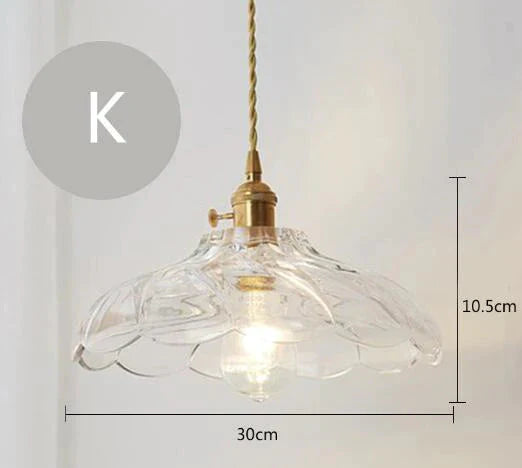 Nordic Post - Modern Creative Glass Single - Head E27 Pendant Light For Dining Room Living Bedroom