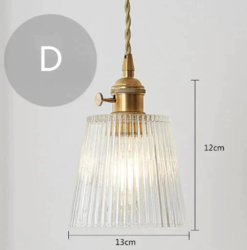 Nordic Post - Modern Creative Glass Single - Head E27 Pendant Light For Dining Room Living Bedroom