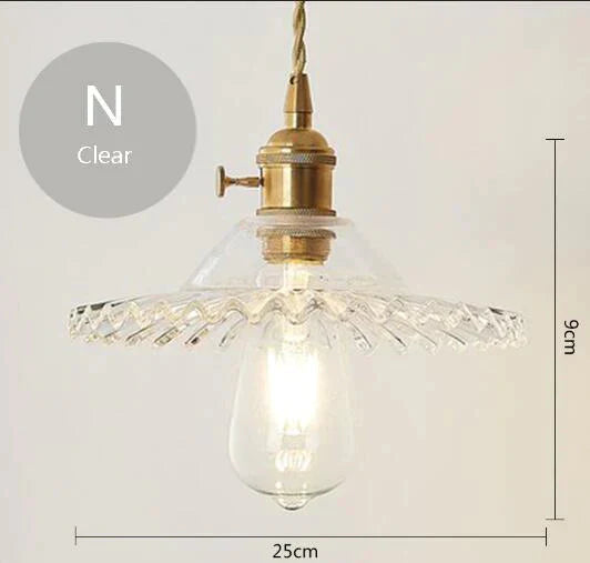 Nordic Post - Modern Creative Glass Single - Head E27 Pendant Light For Dining Room Living Bedroom