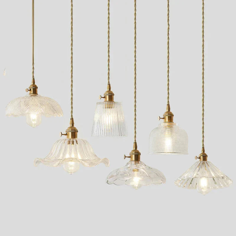 Nordic Post - Modern Creative Glass Single - Head E27 Pendant Light For Dining Room Living Bedroom