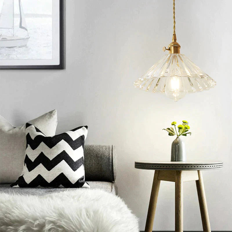Nordic Post - Modern Creative Glass Single - Head E27 Pendant Light For Dining Room Living Bedroom