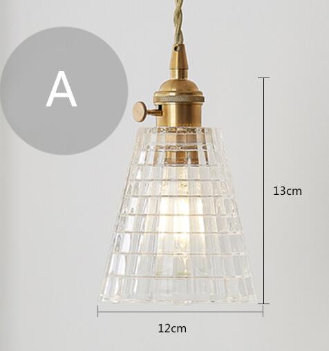 Nordic Post - Modern Creative Glass Single - Head E27 Pendant Light For Dining Room Living Bedroom