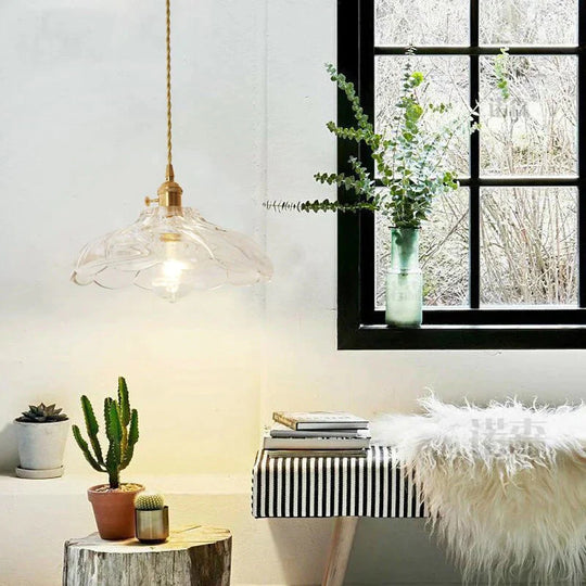 Nordic Post - Modern Creative Glass Single - Head E27 Pendant Light For Dining Room Living Bedroom