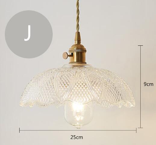 Nordic Post - Modern Creative Glass Single - Head E27 Pendant Light For Dining Room Living Bedroom