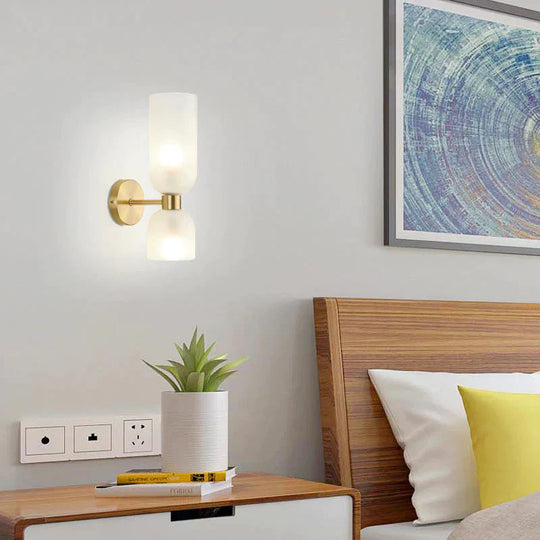Nordic Wall Lamp All Copper Simple Personality Bedroom Bedside Light Extra Modern Tv Background