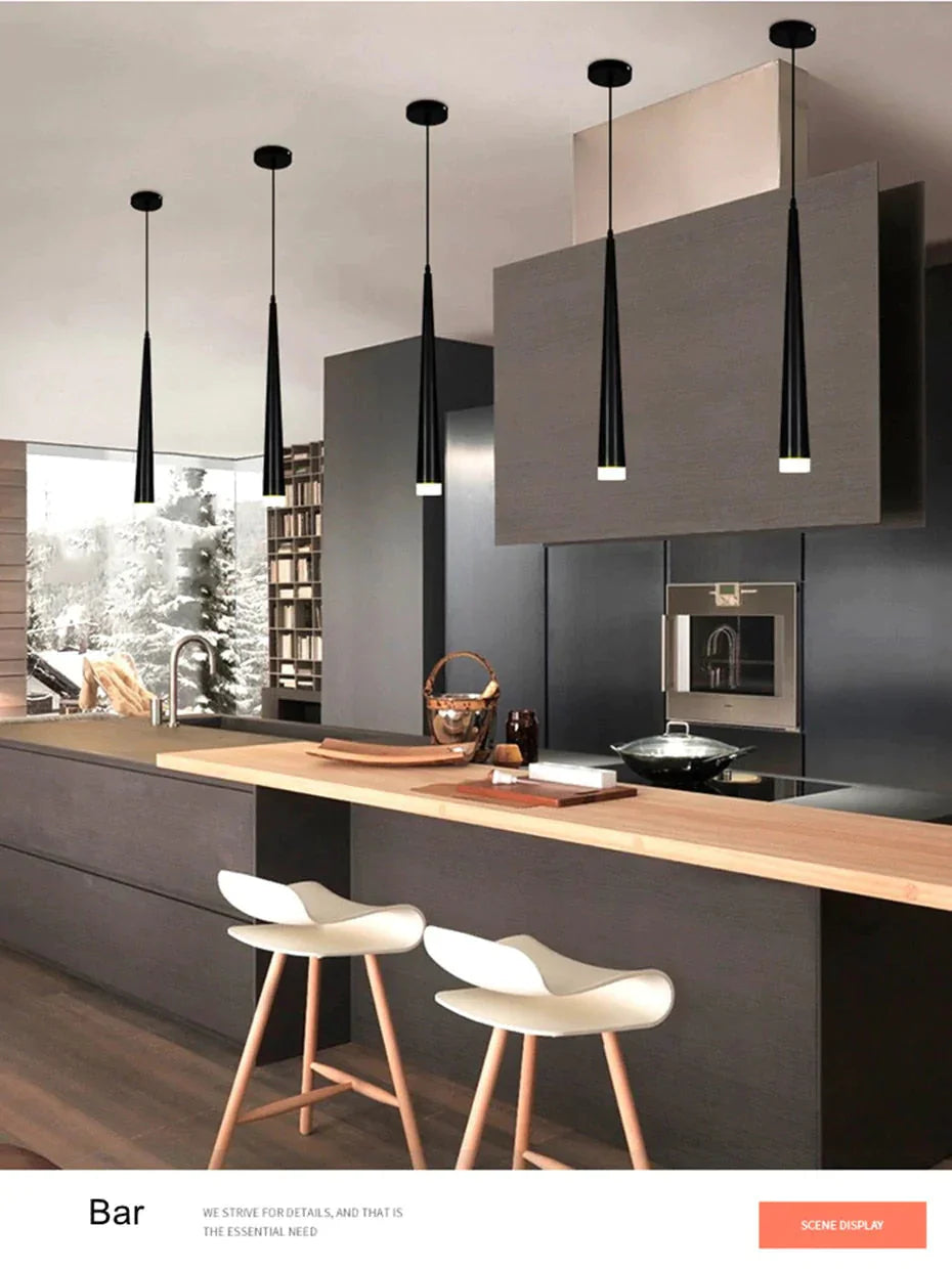 Novelty Led Pendant Lamp Dimmable Lights Kitchen Island Dining Room Shop Bar Counter Decoration