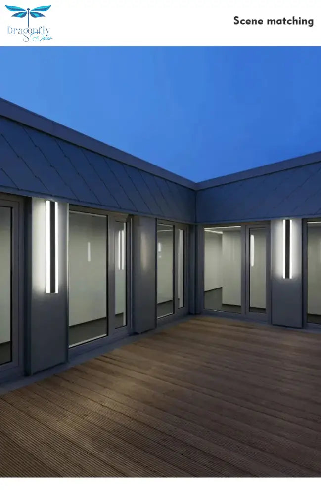 Outdoor Aluminium Waterdichte Wall Mounted Lamp Moderne Ip65 Led Verlichting Tuin Veranda Blaker