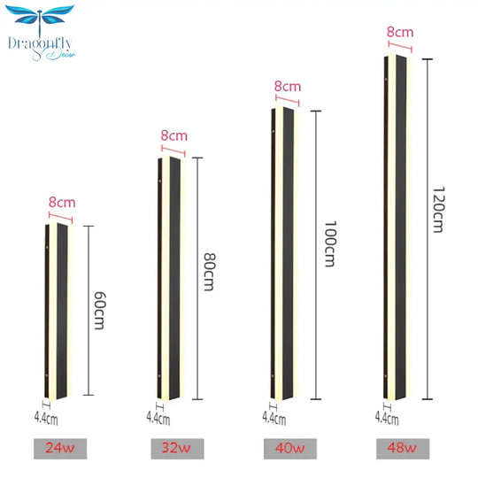 Outdoor Aluminium Waterdichte Wall Mounted Lamp Moderne Ip65 Led Verlichting Tuin Veranda Blaker