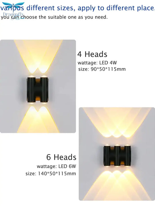 Outdoor Lighting Led Garden Light Alumunim Wall Lamp Villa Porch Street Sconce Lightings 110V -
