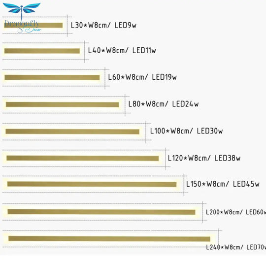 Outdoor Lighting Tall Led Wall Lamp Ip65 Waterproof Aluminum Dimmable Gold Garden Porch Sconce