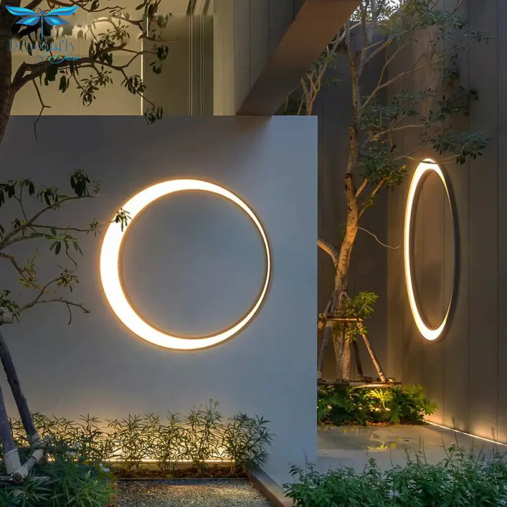 Outdoor Verlichting Waterdichte Ip65 Rvs Ronde Maan Lamp Voor Straat Tuin 11W 19W 24W 36W Creative