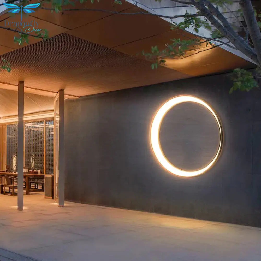 Outdoor Verlichting Waterdichte Ip65 Rvs Ronde Maan Lamp Voor Straat Tuin 11W 19W 24W 36W Creative