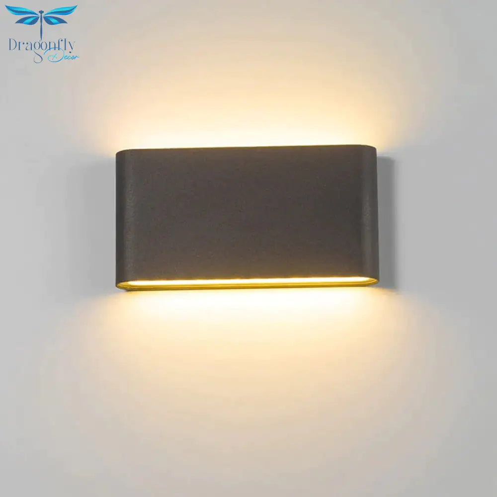Outdoor Waterproof Ip65 Wall Lamp 6W/12W Led Light Modern Indoor/Outdoor Decor Up Down Dual - Head