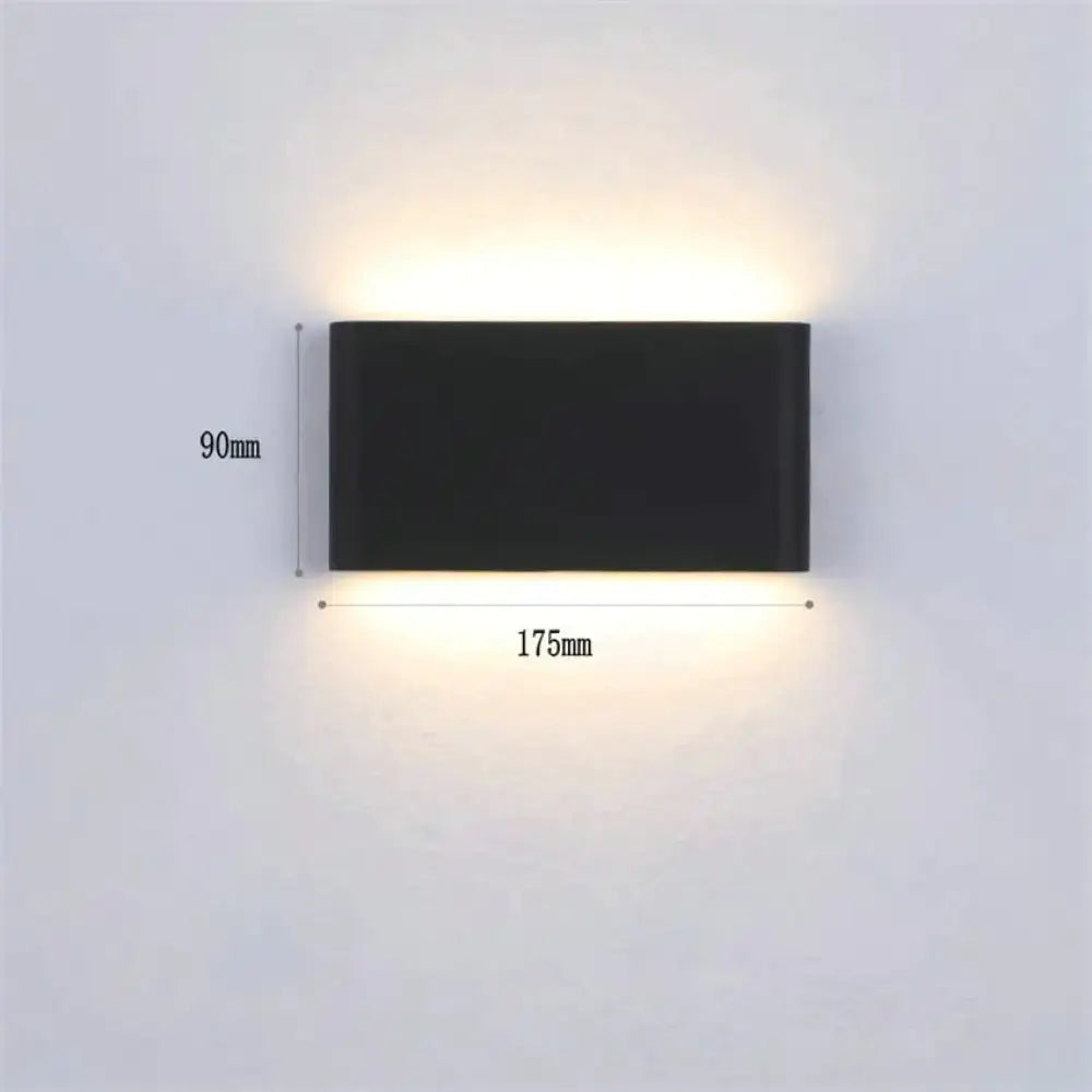 Outdoor Waterproof Ip65 Wall Lamp 6W/12W Led Light Modern Indoor/Outdoor Decor Up Down Dual - Head