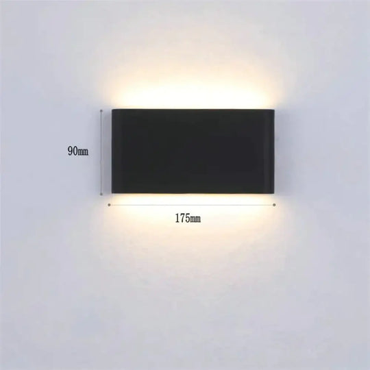 Outdoor Waterproof Ip65 Wall Lamp 6W/12W Led Light Modern Indoor/Outdoor Decor Up Down Dual - Head